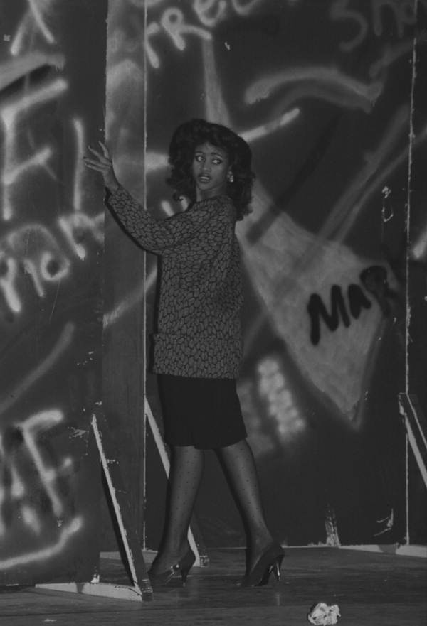 Model in a fashion show at FAMU - Tallahassee, Florida.