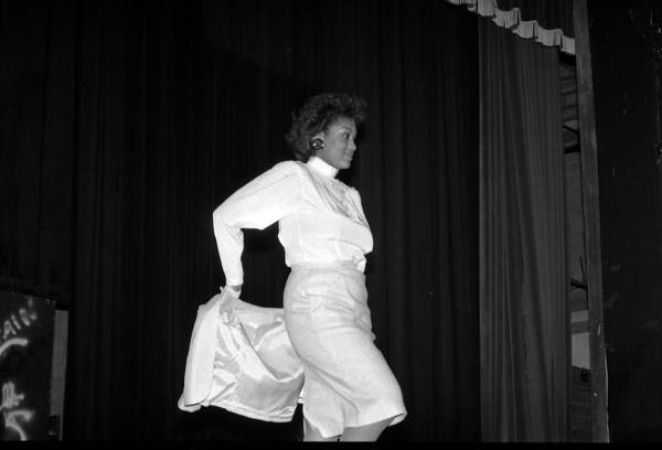 Model in a fashion show at FAMU - Tallahassee, Florida.