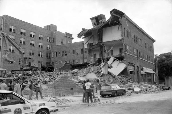 Demolition of the Floridan Hotel - Tallahassee, Florida.