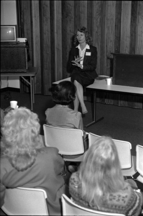 Charlene Carnes speaks to a group of women - Tallahassee, Florida.