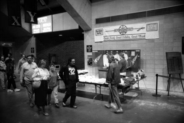 Patrons and vendors at the civic center - Tallahassee, Florida.