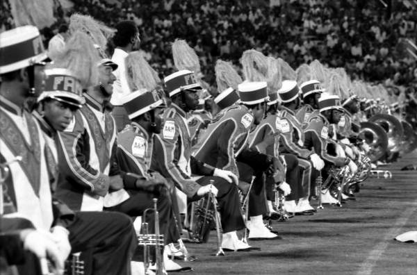 Members of FAMU "Marching 100" at the football game - Tallahassee, Florida.