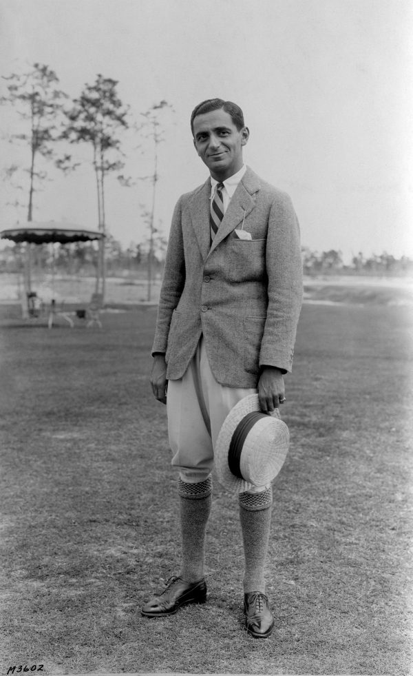 Silent film actor Eddie Polo at the Miami Biltmore Hotel and Country Club in Coral Gables, Florida.