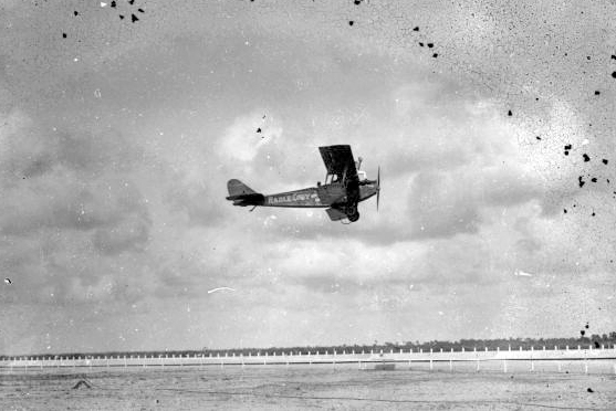 Stunt performers from the Mabel Cody Flying Circus