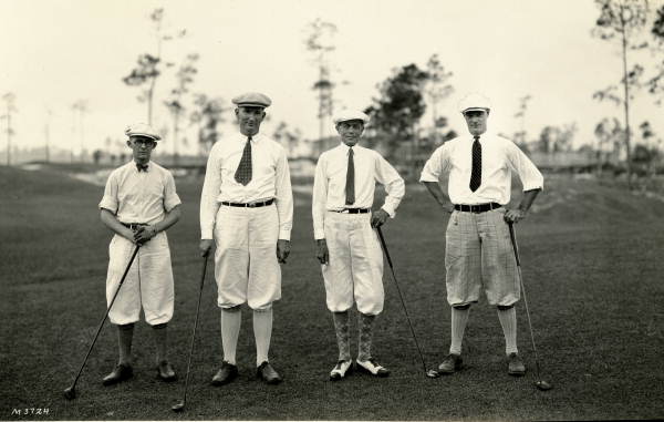 Golfers at a Coral Gables golf course