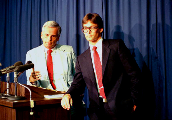 Tim Keegan with his attorney, Ellis Rubin hold a press conference - Tallahassee, Florida