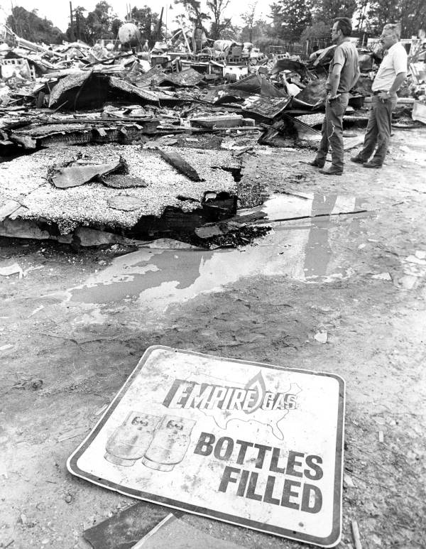 Debris left after a gas explosion - Jay, Florida
