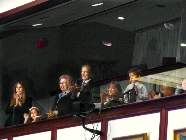 Rep. Marco Rubio's family members showing support from the visitors gallery.