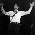Storyteller and folk musician Gamble Rogers performing in Florida.