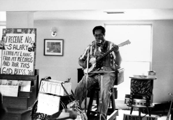 One man band Abner Jay at the Stephen Foster Center in White Springs, Florida.