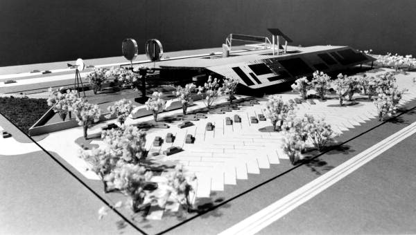 Model of the Museum of Science and Industry at 4801 E. Fowler Ave. in Tampa, Florida.