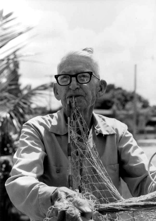 Portrait of net maker Valley A. Hill.