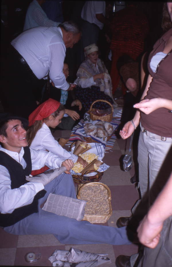 Portuguese Americans in a village re-creation during the "Night in Portugal" dinner & dance event in St. Petersburg, Florida.