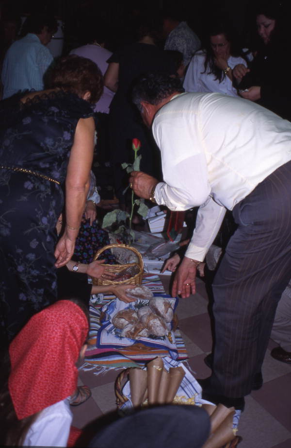 Portuguese Americans in a village re-creation during the "Night in Portugal" dinner & dance event in St. Petersburg, Florida.