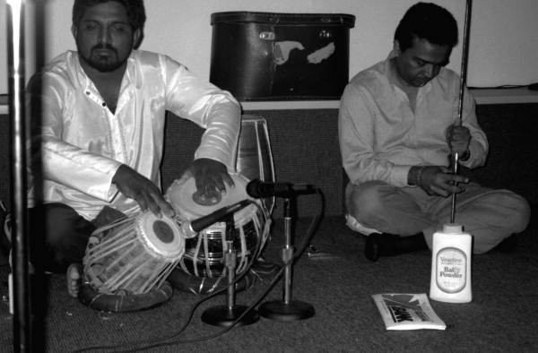 Musicians performing at the Historical Museum of Southern Florida's Caribbean Percussion Festival in Miami, Florida.