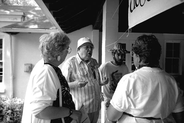Russell Reaver telling a story to Folk Festival attendees - White Springs, Florida