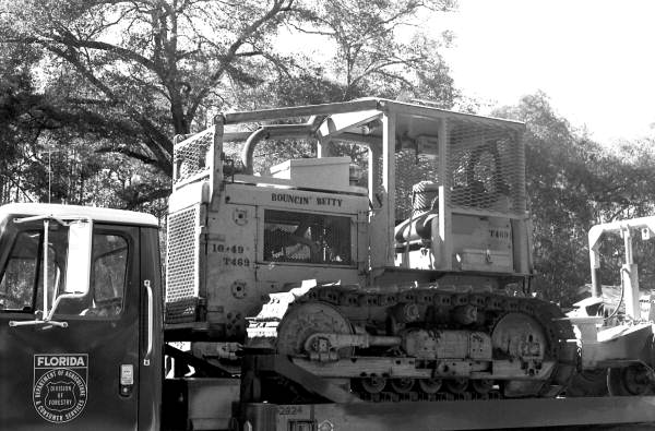 Tractor used by the Florida Division of Forestry