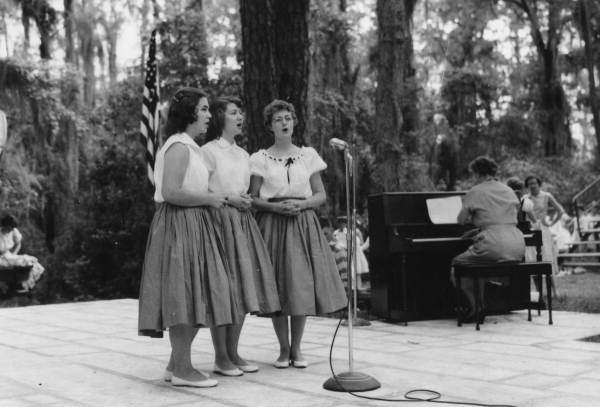 Trio from Clyattville (Georgia) High School singing- White Springs, Florida