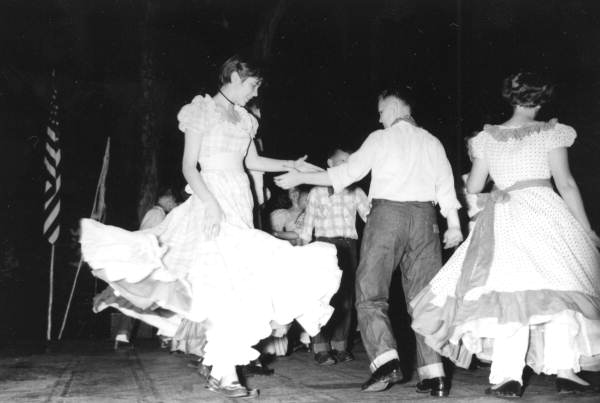 Teenagers from the Paris Island, North Carolina, Group dancing- White Springs, Florida