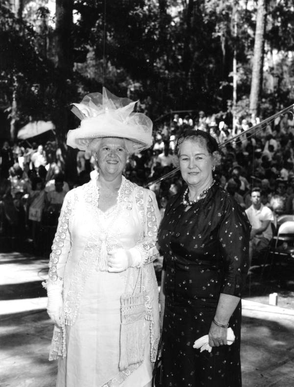 Thelma Boltin and Maud B. Gray at the Folk Festival- White Springs, Florida