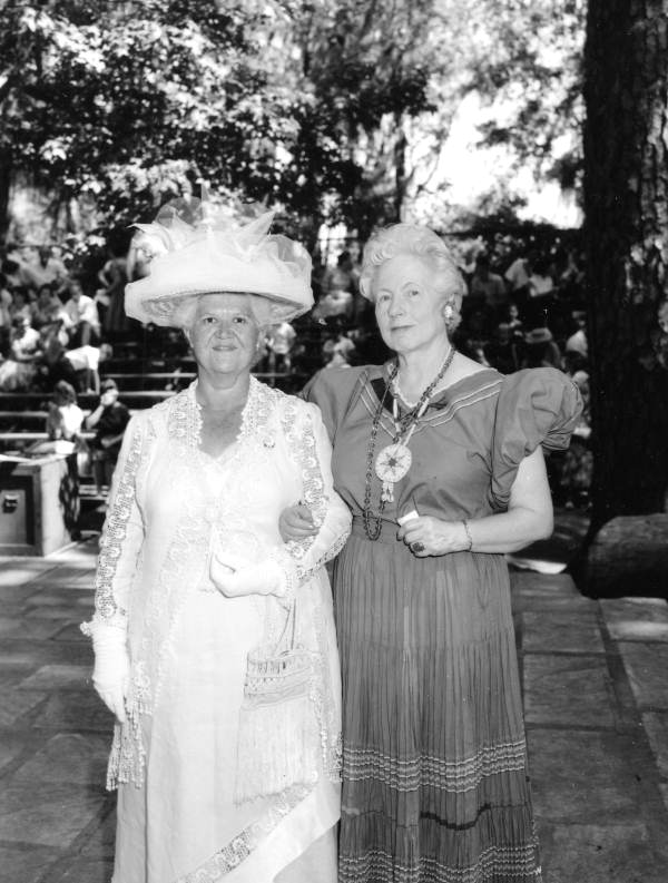 Thelma Boltin and Sarah G. Knott at the Folk Festival- White Springs, Florida