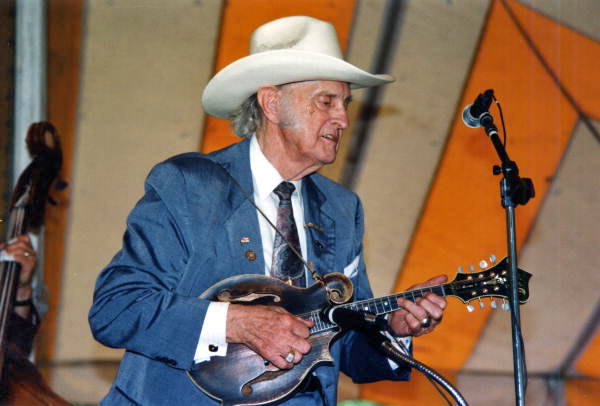 Bill Monroe performs at Florida Folk Festival - White Springs, Florida .