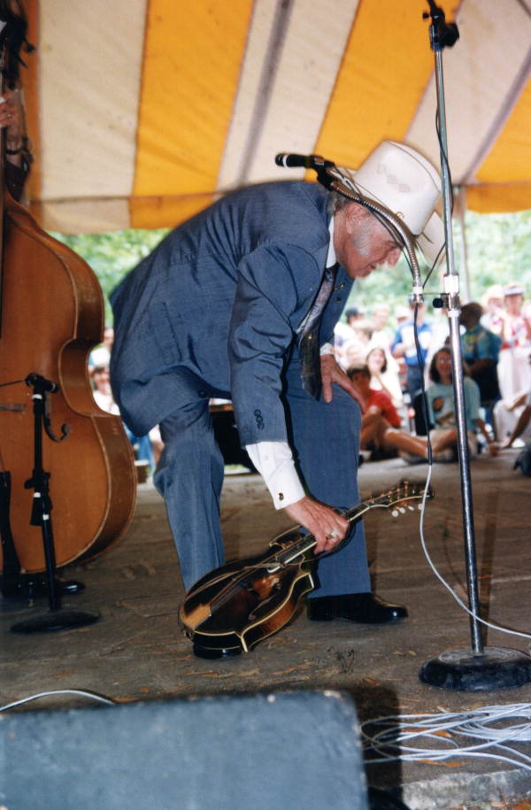 Bill Monroe at the Florida Folk Festival - White Springs, Florida .
