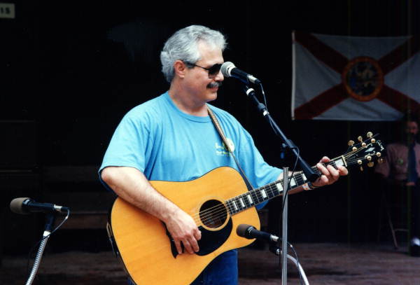 Jack Piccalo performs at the Florida Folk Festival - White Springs, Florida .