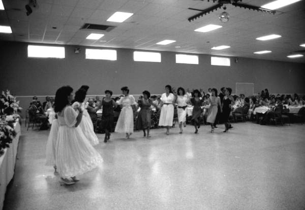 Palestinian dancing at a wedding reception at the Ramallah-American Club- Jacksonville, Florida.