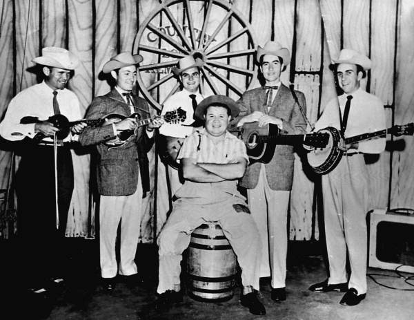 Jim and Jesse McReynolds with other musicians- Live Oak, Florida