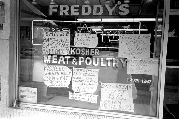 Freddy's Kosher Meat and Poultry store - Miami Beach, Florida.