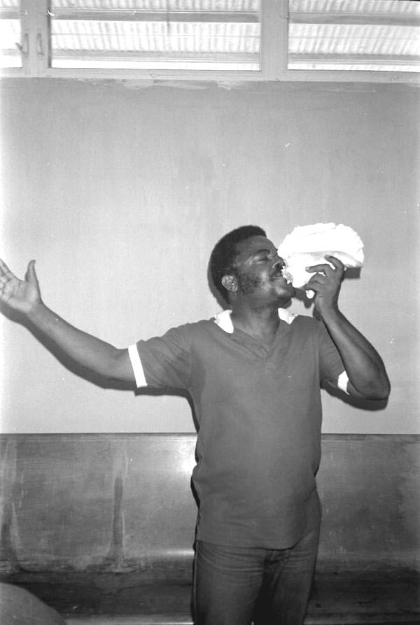 Limone Joseph demonstrates polambi - Miami, Florida.