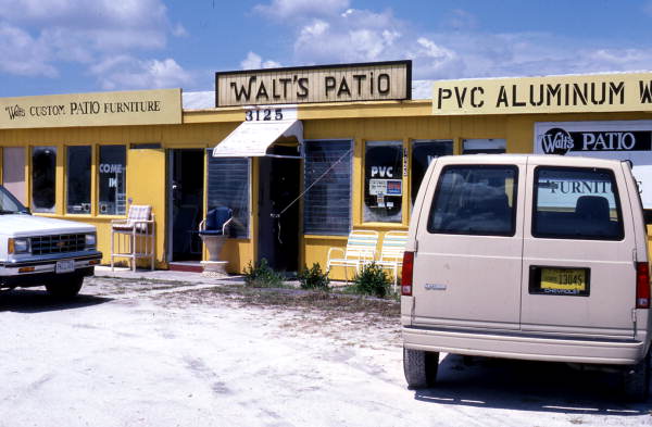 Walt's Patio storefront.