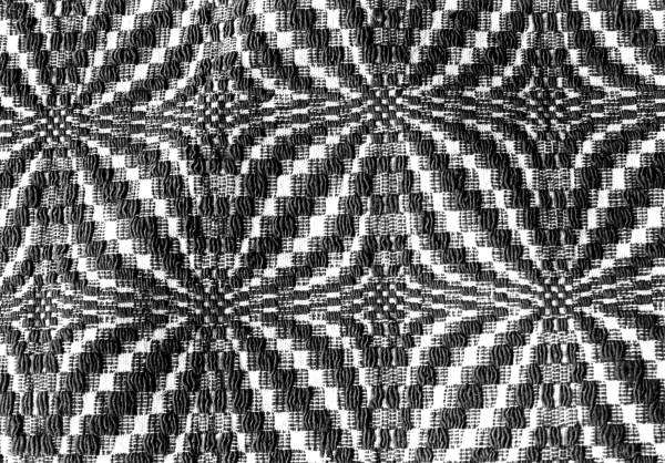 Detailed view of a Creek Indian blanket made by Mary Nell Bailey