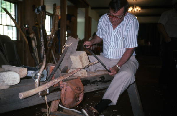 Student at Bobby Johns' cane making workshop- White Springs, Florida