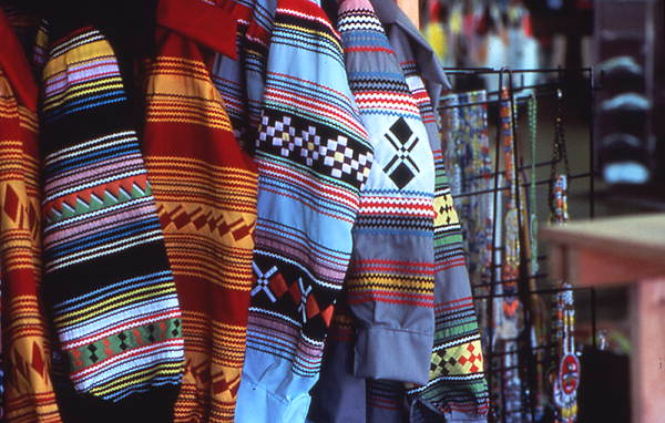 Examples of Seminole clothing hanging up