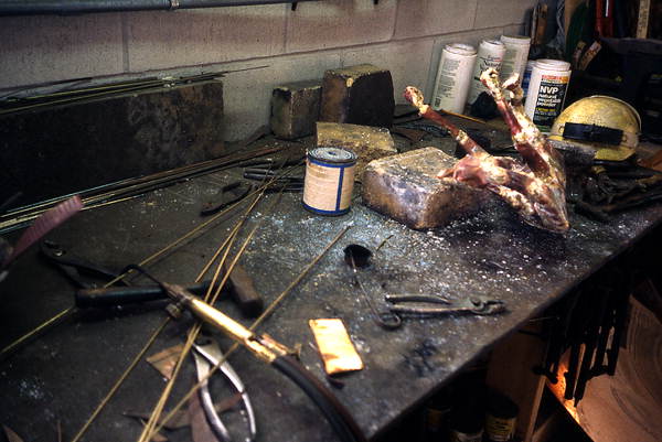 Materials used to make sculptures- White Springs, Florida