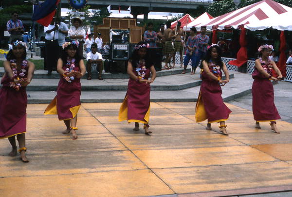 Hawaiian dancers at Jacksonville's World of Nations- Jacksonville, Florida.