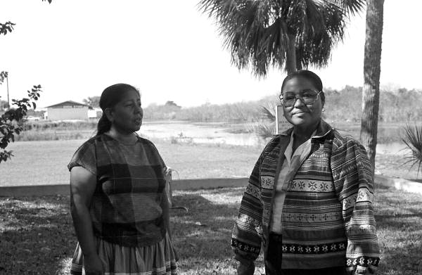 Miccosukee Indian women Jennie Osceola Billie and Minnie Bert - Miccosukee Reservation, Florida