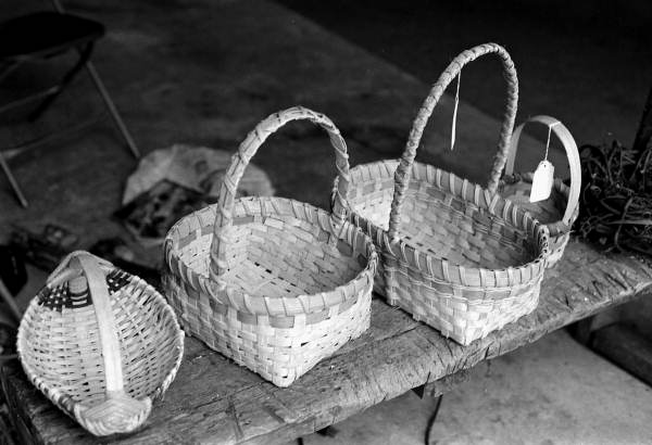 White oak baskets made by John Mitchell - Gainesville, Florida