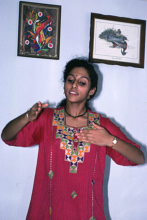 Nila Radhakrishnan performing an East Indian dance- Dade City, Florida