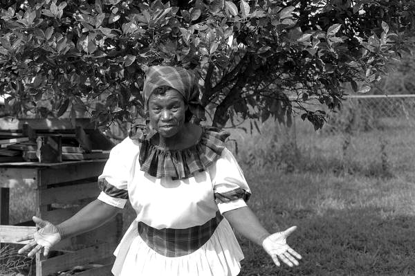 Lucille Frances-Fuller telling a Jamaican folk story- Miami, Florida