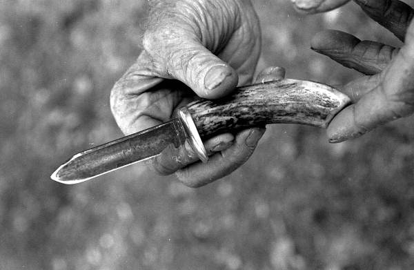 Knife for carving used by Isaac Duenas - North Miami Beach, Florida.