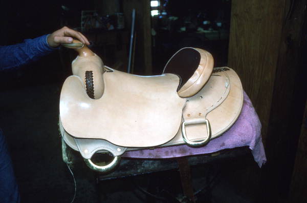Saddle under construction at Mike Wilder's shop - Kenansville, Florida
