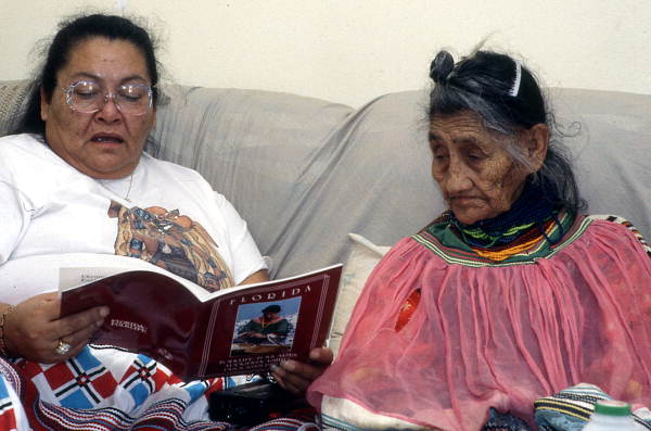 Seminole healer Susie Jim Billie, right, and apprentice Mary Johns - Clewiston, Florida