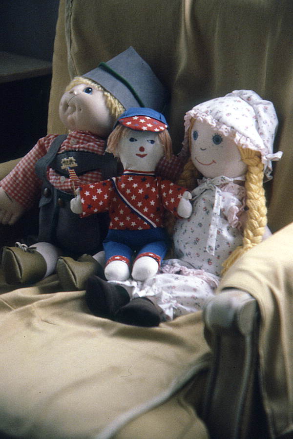 Dolls in German costume made by Mrs. Parpard's granddaughter - Boynton Beach, Florida.