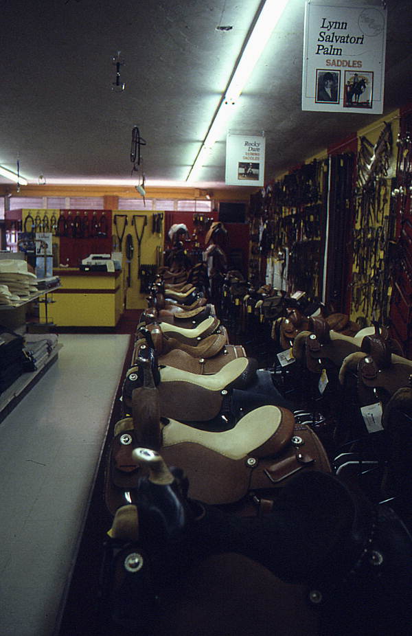 Front room of McLelland's Saddlery - Lake Worth, Florida.