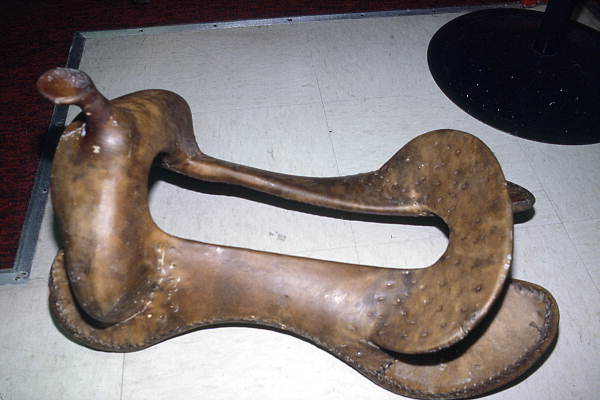 Bare saddle tree at McLelland's Saddlery - Lake Worth, Florida.
