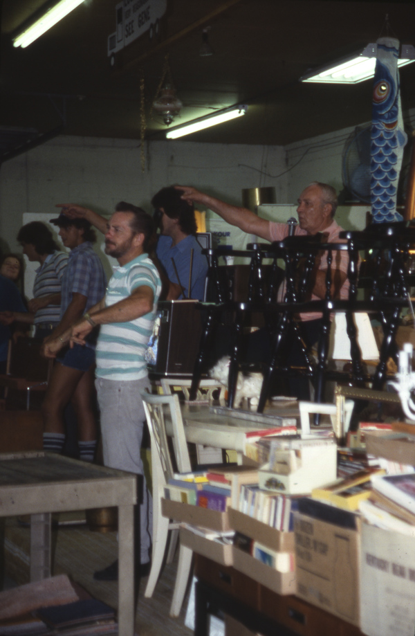 Gene and John Larison auctioneering - West Palm Beach, Florida.