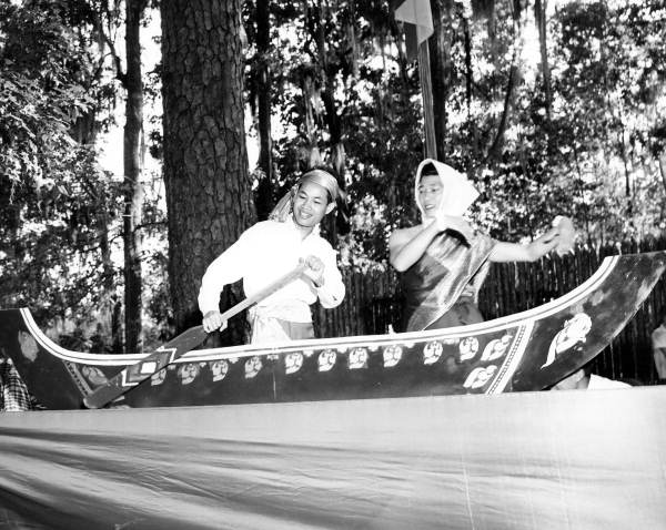 Cambodian American dancers performing at the Florida Folk Festival - White Springs, Florida